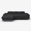 3-Sitzer Sofa mit linker Ottomane und verstellbarer Kopfstütze Tivon Angebot