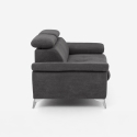 Moderner 3-Sitzer Stoffsofa mit verstellbarer Rückenlehne und Armlehnen Zana Modell