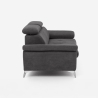 Moderner 3-Sitzer Stoffsofa mit verstellbarer Rückenlehne und Armlehnen Zana Modell