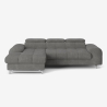 3-Sitzer Schlafsofa mit linker Ottomane, verstellbarem Kopfteil und Stauraum Nura Rabatte