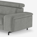 Moderner 2-Sitzer-Sofa aus Chenille mit verstellbarer Kopfstütze Vella Rabatte