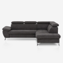 Verstellbares 3-Sitzer Schlafsofa mit rechter Ottomane und Stauraum Tova Modell