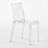 Cristal Light Grand Soleil Design stapelbare Stühle aus transparentem Polycarbonat für Küche und Bar  Maße