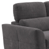 Verlängerbares Relaxsofa mit linksseitiger Ottomane und Stauraum aus Chenille, 3-Sitzer Sira Katalog