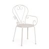 Stapelbarer Gartenstuhl im Shabby Chic Stil Bizzotto Etienne 