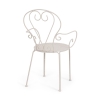 Stapelbarer Gartenstuhl im Shabby Chic Stil Bizzotto Etienne 