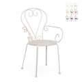 Stapelbarer Gartenstuhl im Shabby Chic Stil Bizzotto Etienne Aktion