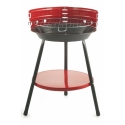 Runder Holzkohlegrill aus Stahl mit verstellbarem Grillrost Brava Rabatte