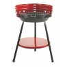 Runder Holzkohlegrill aus Stahl mit verstellbarem Grillrost Brava Rabatte