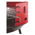 Runder Holzkohlegrill aus Stahl mit verstellbarem Grillrost Brava Lagerbestand