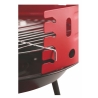 Runder Holzkohlegrill aus Stahl mit verstellbarem Grillrost Brava Lagerbestand