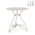 Runder Gartentisch 70cm mit 3 Beinen im Shabby Chic Etienne Aktion