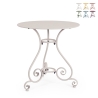 Runder Gartentisch 70cm mit 3 Beinen im Shabby Chic Etienne Aktion