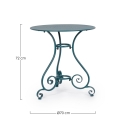 Runder Gartentisch 70cm mit 3 Beinen im Shabby Chic Etienne 