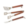 3-teiliges Grillbesteck-Set aus Edelstahl und Holz Firao Aktion