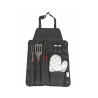 Set aus 6 Grillwerkzeugen aus Edelstahl mit Handschuh und Schürze Lomar Aktion