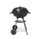 Runder Holzkohlegrill aus Stahl mit Deckel und Rädern Torka Angebot