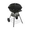 Runder Holzkohlegrill aus Stahl mit Deckel und Rädern Torka Katalog
