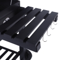Holzkohlegrill mit Deckel, verstellbarem Grillrost und Rädern Grilla Lagerbestand