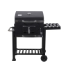 Holzkohlegrill mit Deckel, verstellbarem Grillrost und Rädern Grilla Sales