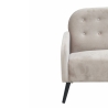 2-Sitzer Sofa aus Stoff in Vintage-Samtoptik, Taupe, Zelto Rabatte