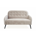 2-Sitzer Sofa aus Stoff in Vintage-Samtoptik, Taupe, Zelto Angebot