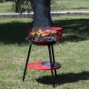 Runder Holzkohlegrill aus Stahl mit verstellbarem Grillrost Brava Verkauf
