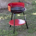 Runder Holzkohlegrill aus Stahl mit verstellbarem Grillrost Brava Auswahl