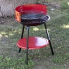 Runder Holzkohlegrill aus Stahl mit verstellbarem Grillrost Brava Auswahl