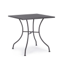 Quadratischer Gartentisch aus Stahl 70x70x71cm Bizzotto Kelsie Modell