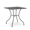 Quadratischer Gartentisch aus Stahl 70x70x71cm Bizzotto Kelsie Modell
