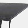 Quadratischer Gartentisch aus Stahl 70x70x71cm Bizzotto Kelsie Rabatte
