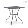 Quadratischer Gartentisch aus Stahl 70x70x71cm Bizzotto Kelsie Sales