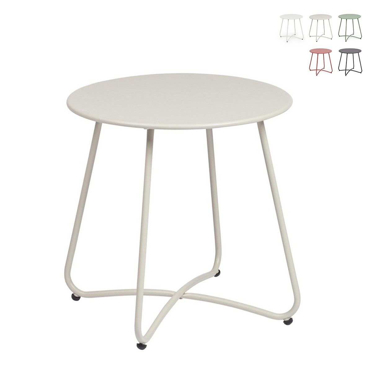 Runder Gartentisch 45cm modernes Design Bizzotto Austin Lagerbestand