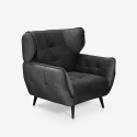 Relaxsessel Wohnzimmer modernes Design aus Velourssteppung Lunna Angebot