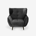 Relaxsessel Wohnzimmer modernes Design aus Velourssteppung Lunna Verkauf