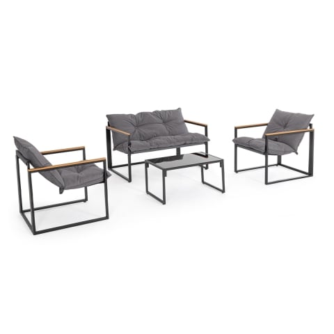 Gartenset mit 2 Sesseln, Sofa und Tisch Bizzotto Ilda Aktion