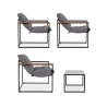Gartenset mit 2 Sesseln, Sofa und Tisch Bizzotto Ilda Sales