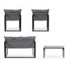 Gartenset mit 2 Sesseln, Sofa und Tisch Bizzotto Ilda Rabatte