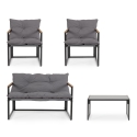 Gartenset mit 2 Sesseln, Sofa und Tisch Bizzotto Ilda Katalog
