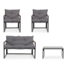 Gartenset mit 2 Sesseln, Sofa und Tisch Bizzotto Ilda Katalog