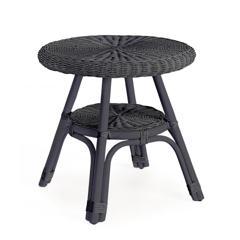 Runder Gartentisch 52cm aus geflochtenem Rattan Bizzotto Alliss Aktion