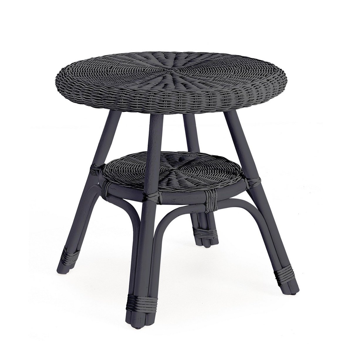 Runder Gartentisch 52cm aus geflochtenem Rattan Bizzotto Alliss Aktion