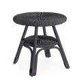 Runder Gartentisch 52cm aus geflochtenem Rattan Bizzotto Alliss Aktion