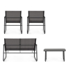 Moderner Garten-Lounge: Sofa, 2 Sessel, Beistelltisch Bizzotto Gonzalo 