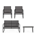 Moderner Garten-Lounge: Sofa, 2 Sessel, Beistelltisch Bizzotto Gonzalo 