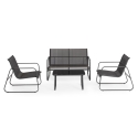 Moderner Garten-Lounge: Sofa, 2 Sessel, Beistelltisch Bizzotto Gonzalo Sales