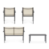 Gartenlounge-Set 2 Sessel Sofa Tisch beige Bizzotto Florida Sales