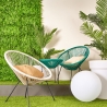 Bizzotto Parker Outdoor-Sessel mit Spaghetti-Design aus Kordel Verkauf