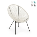 Bizzotto Parker Outdoor-Sessel mit Spaghetti-Design aus Kordel Aktion